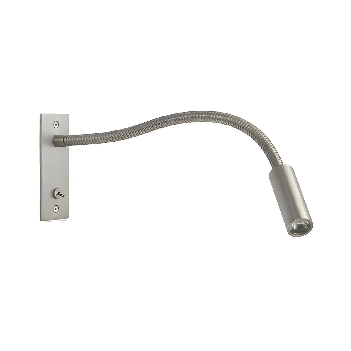 Wandleselampe mit flexiblem Schwanenhals und LED-Dimmer