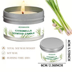 Citronella-Kerze mit Zitronengras-Duft für draussen