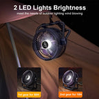 Campingventilator mit 20000mAh Akku und LED-Licht