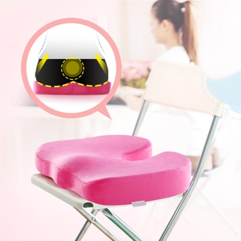 Orthopädisches Sitzkissen Memory Foam mit U-Ausschnitt