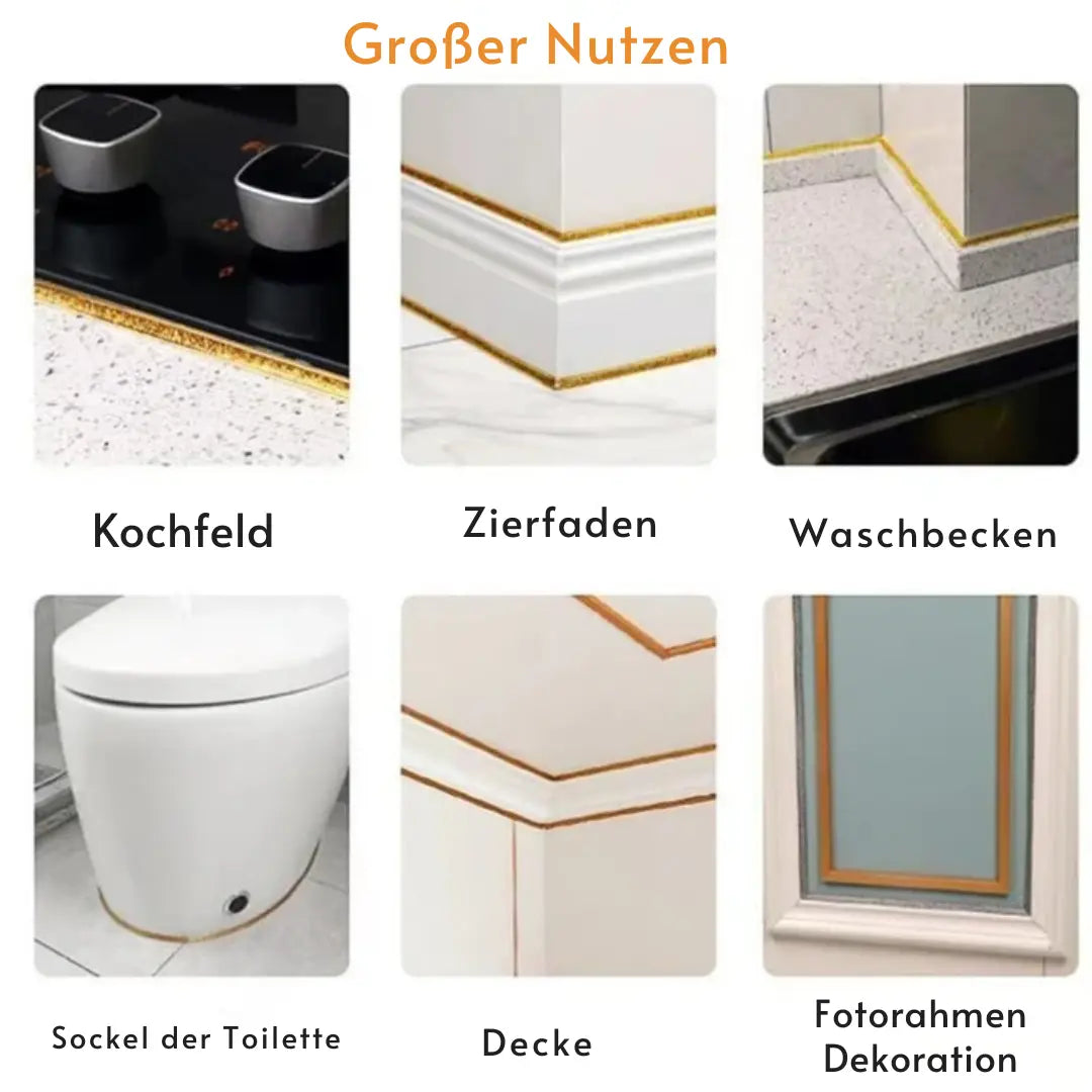 Selbstklebendes Fugenband – Flexibel, wasserdicht & dekorativ