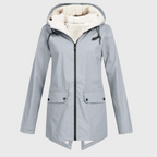Wasserdichte Regenjacke mit verstellbarer Kapuze
