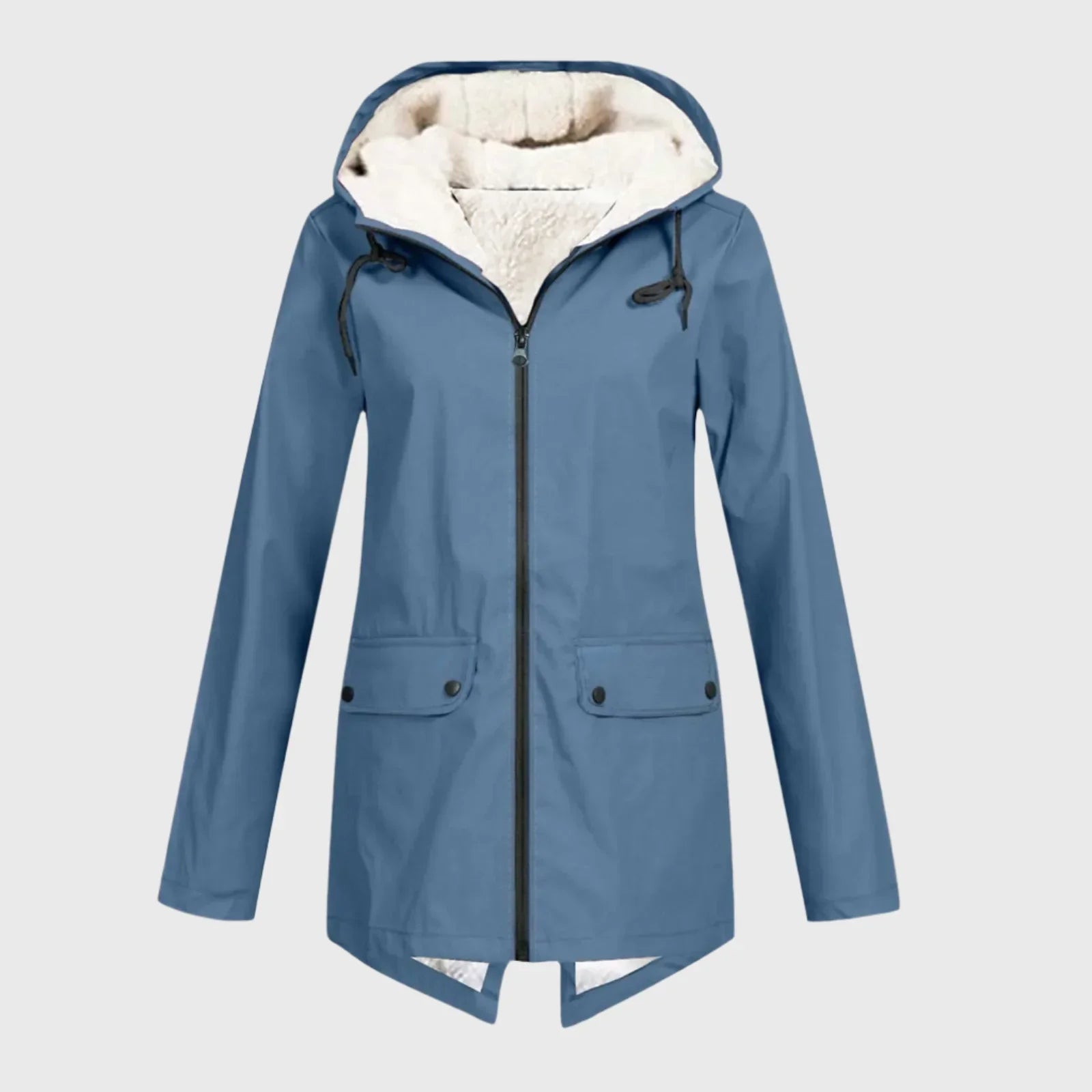 Wasserdichte Regenjacke mit verstellbarer Kapuze