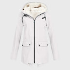 Wasserdichte Regenjacke mit verstellbarer Kapuze