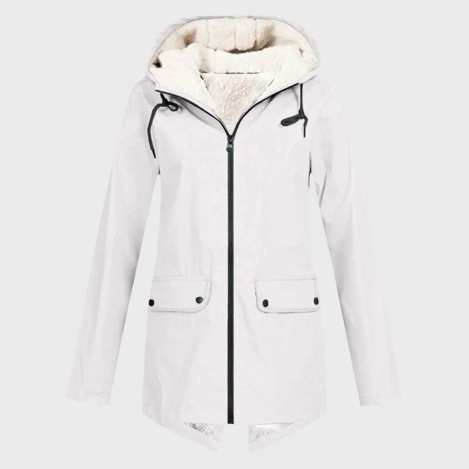 Wasserdichte Regenjacke mit verstellbarer Kapuze