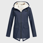 Wasserdichte Regenjacke mit verstellbarer Kapuze