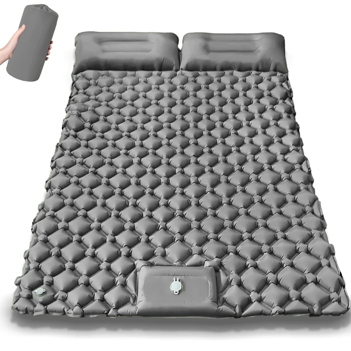 Aufblasbare Campingmatte für zwei Personen
