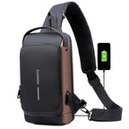 Schnittfester Sicherheitsrucksack mit USB-Ladeanschluss