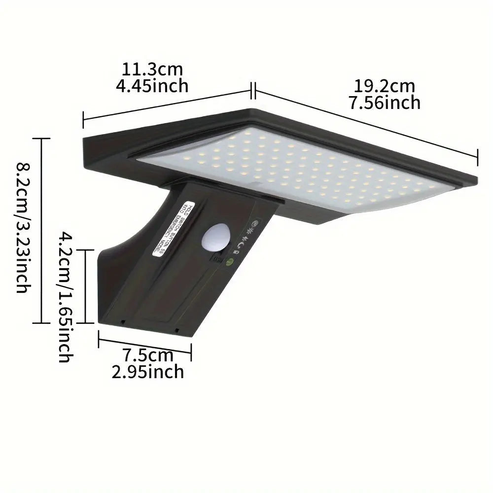 Solar-Wandleuchte mit Bewegungsmelder und Fernbedienung