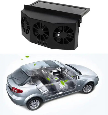 Solarbetriebener Auto-Ventilator – Kabellos & Kompakt