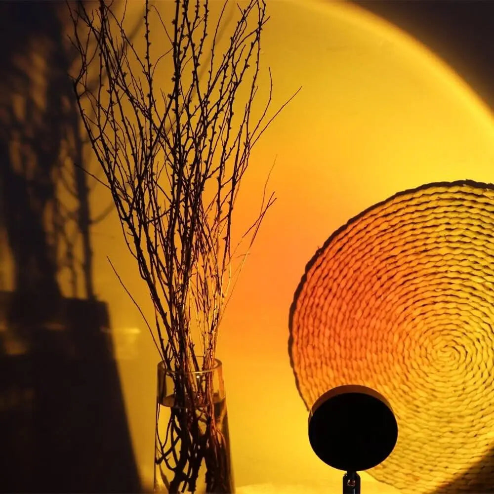 LED-Projektionslampe mit Sonnenuntergang-Effekt – 16 Farben
