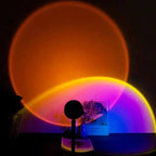 LED-Projektionslampe mit Sonnenuntergang-Effekt – 16 Farben