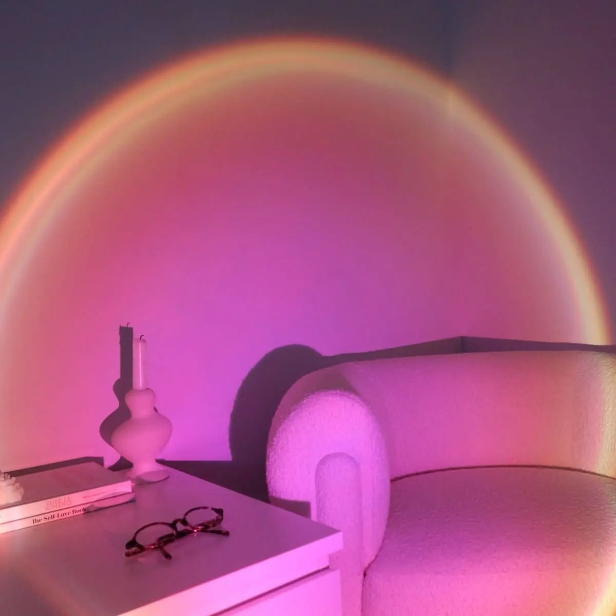 LED-Projektionslampe mit Sonnenuntergang-Effekt – 16 Farben