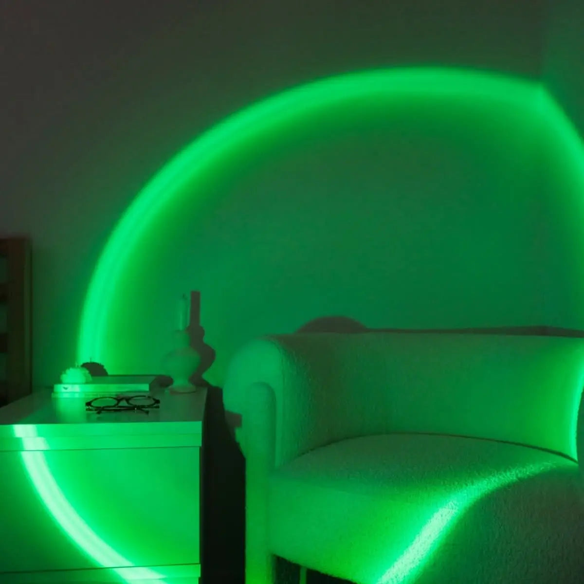 LED-Projektionslampe mit Sonnenuntergang-Effekt – 16 Farben