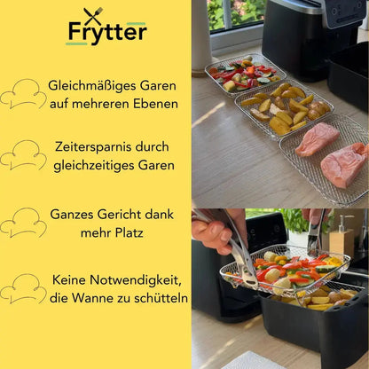 Stapelbare Frittierkörbe - Mehr Platz, besseres Garen