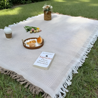 Picknickdecke wasserabweisend mit Wabengewebe