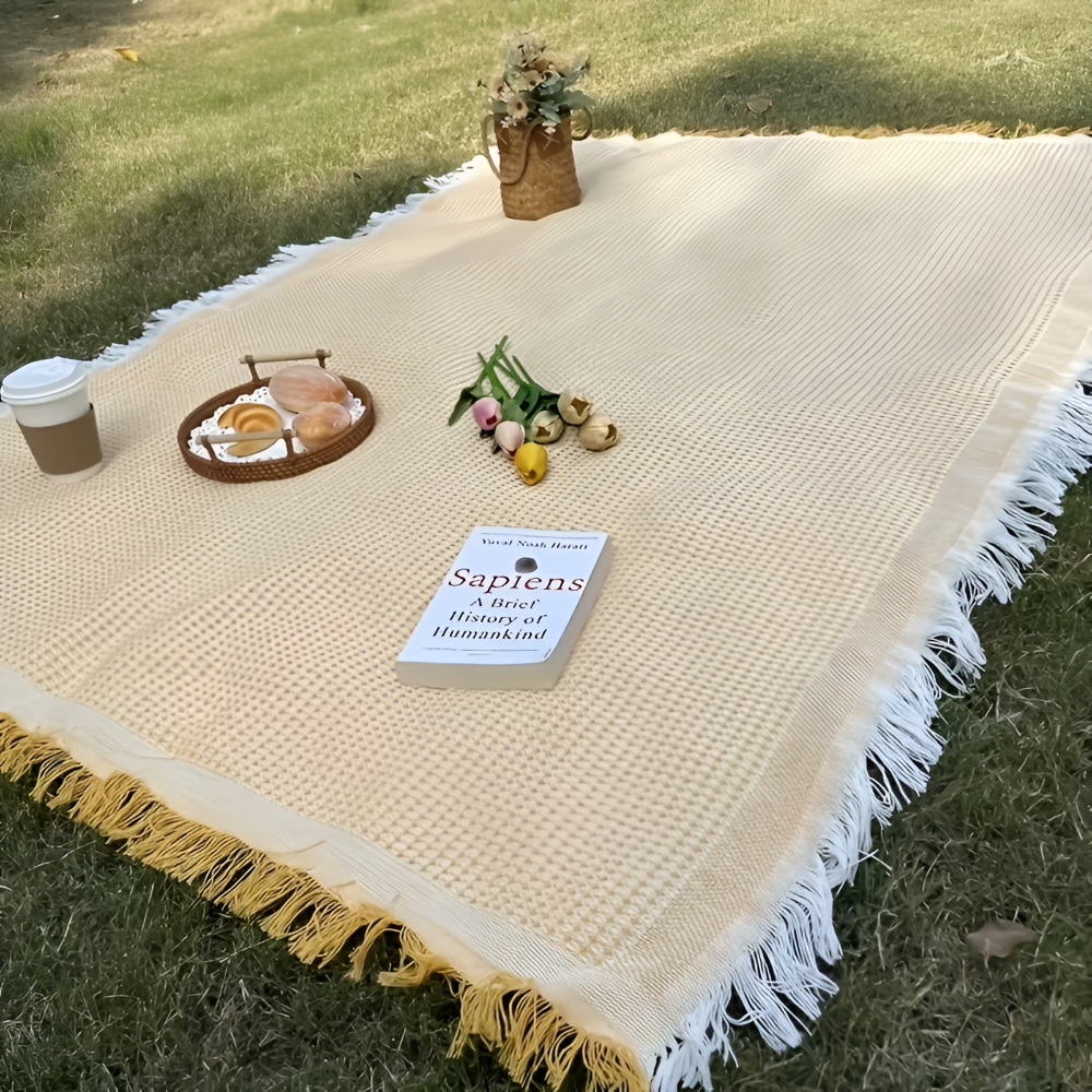 Picknickdecke wasserabweisend mit Wabengewebe