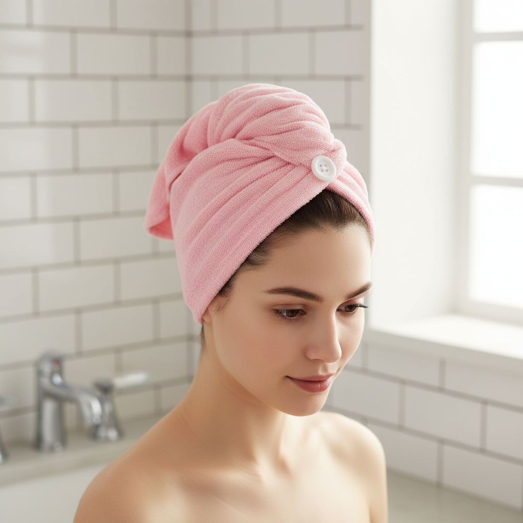 Mikrofaser-Haarturban – Schnell trocknend und haarschonend