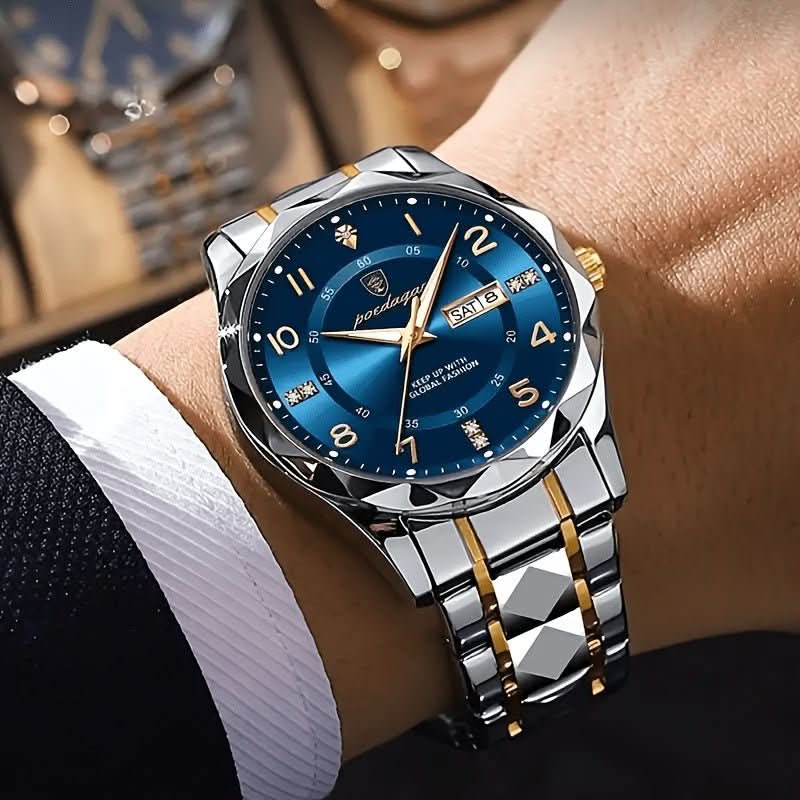 Herren Sportuhr mit Chronograph und Alarm