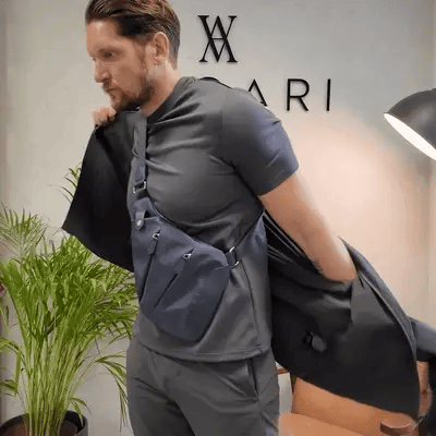 Umhängetasche mit RFID-Schutz und schnittfestem Gurt