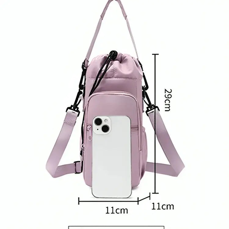 Umhängetasche mit Flaschenhalter aus Nylon
