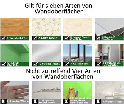 Ultra-flexibler Spiegel-Wandaufkleber – sicher und bruchsicher