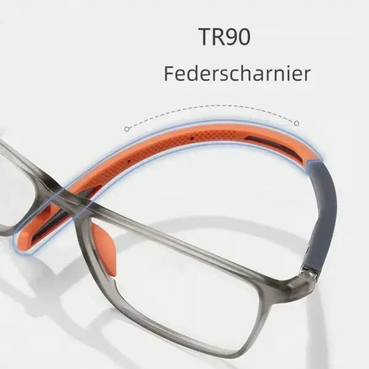 Ultra-leichte Titan-Sportbrille für Herren mit Blaulichtfilter