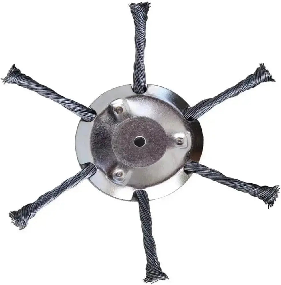 Unkraut entfernen wie ein Profi – mit dem 6-Zoll Stahlbürstenkopf