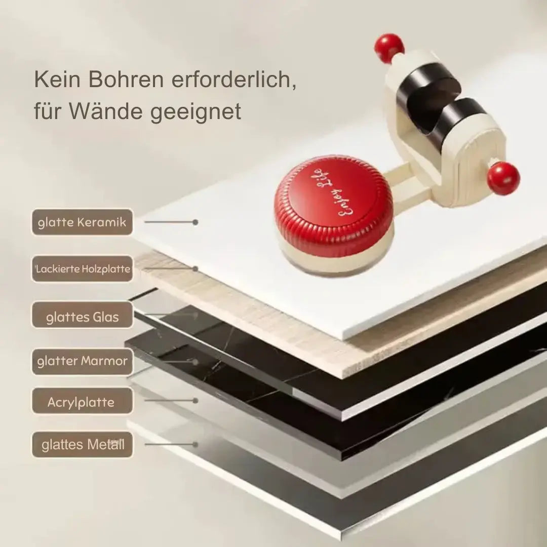 Verstellbarer Duschkopfhalter mit Saugnapf