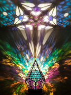 LED Tischlampe Sterne-Muster Bohemian Stil