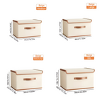 Faltbare Aufbewahrungsbox mit Deckel und Griffen