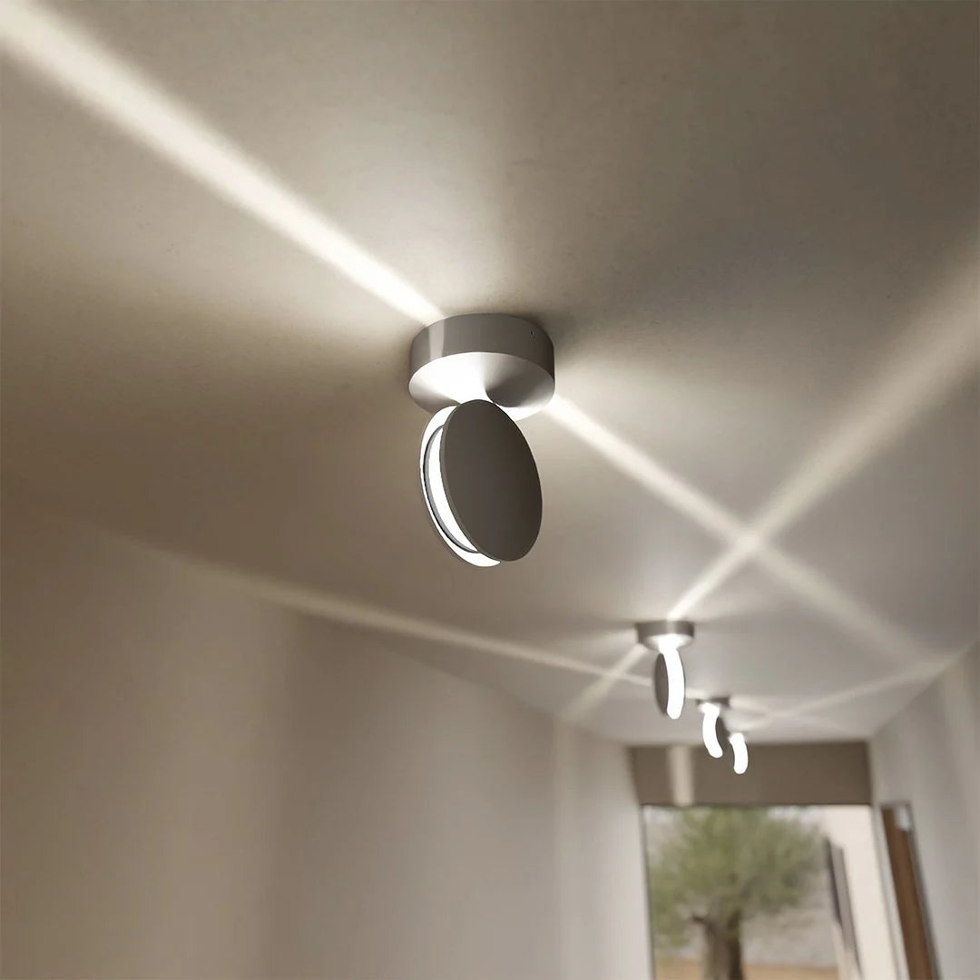 LED-Wandleuchte mit 360° drehbarem Licht und beidseitigem quadratischem Lichteffekt, wasserabweisend