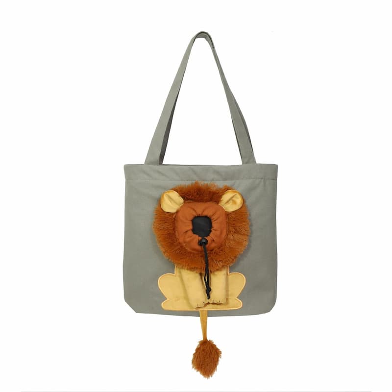 Haustiertasche mit Kopföffnung aus Baumwoll-Canvas