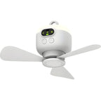 Camping-Ventilator mit LED-Beleuchtung und Fernbedienung