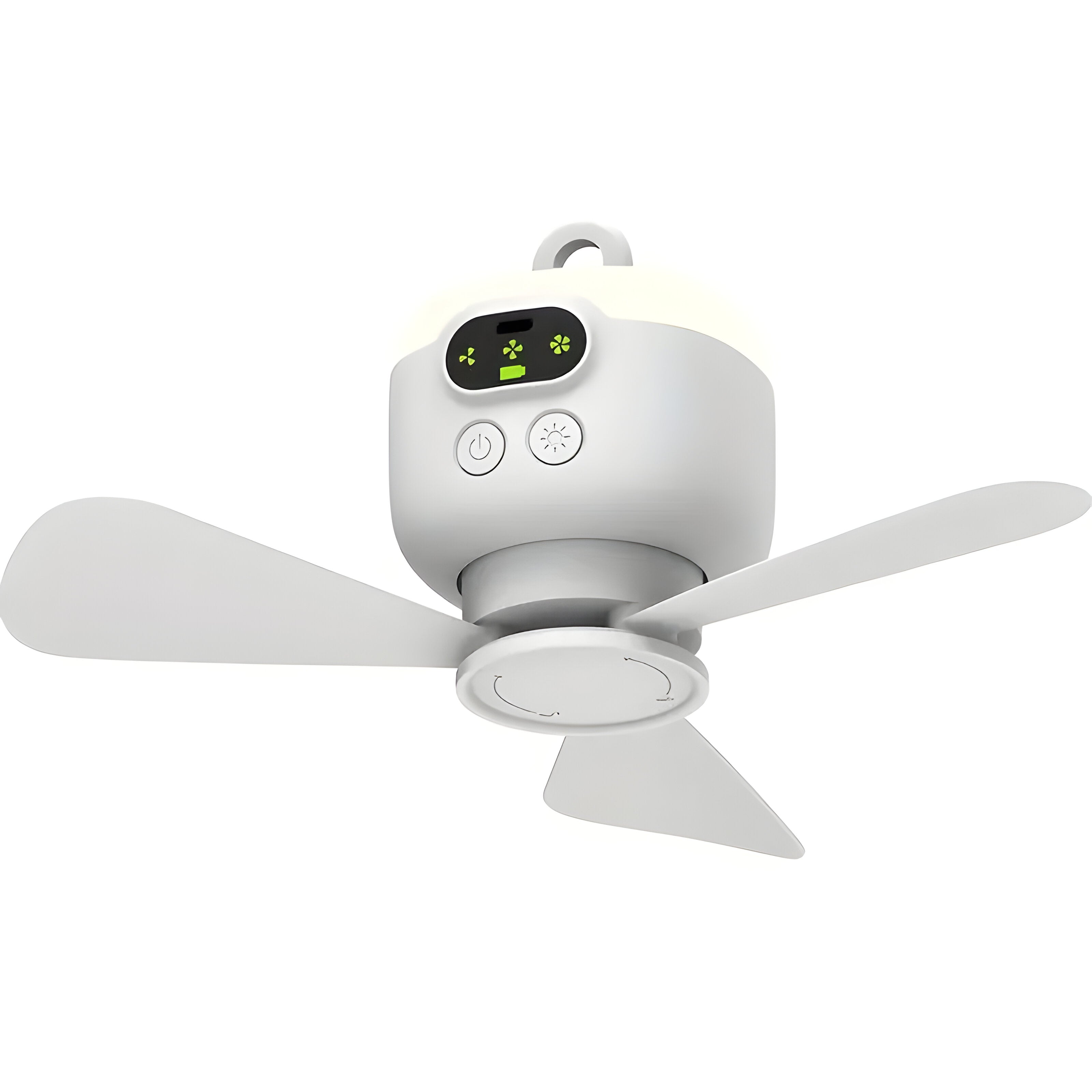 Camping-Ventilator mit LED-Beleuchtung und Fernbedienung