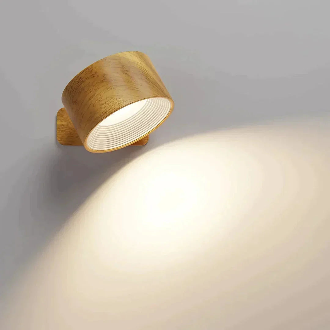 Kabellose Wandleuchte mit Magnetbefestigung, 360° drehbar, Fernbedienung, Warmweiß und Kaltweiß