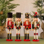 Holz-Nussknacker Soldatenfigur mit Handbemalung