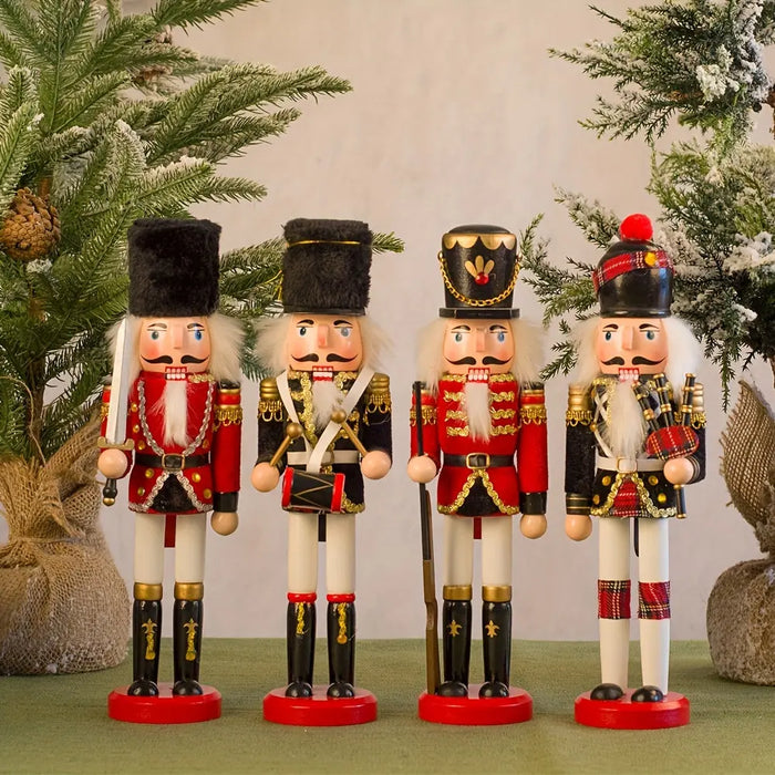 Holz-Nussknacker Soldatenfigur mit Handbemalung