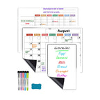 Magnetisches Kalender-Set für Kühlschrank – 3 Boards mit Markern