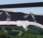 Trampolin Sprinkler System mit verstellbaren Düsen