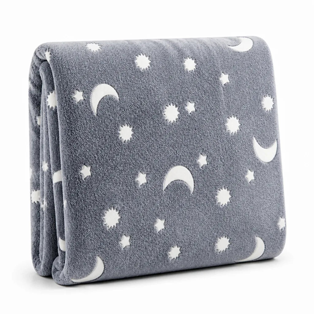 Kinderdecke, im Dunkeln leuchtend, weiches Flanell-Fleece