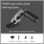 Akku-Handstaubsauger kabellos für Auto und Zuhause, 10.000 Pa, 4.000-mAh-Akku, 30 Minuten Laufzeit