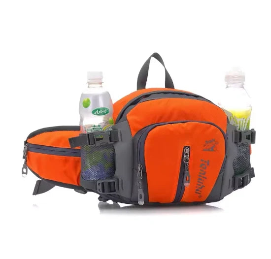 Bauchtasche mit Flaschenhalter, ultraleicht und wasserdicht, rutschfester Sitz