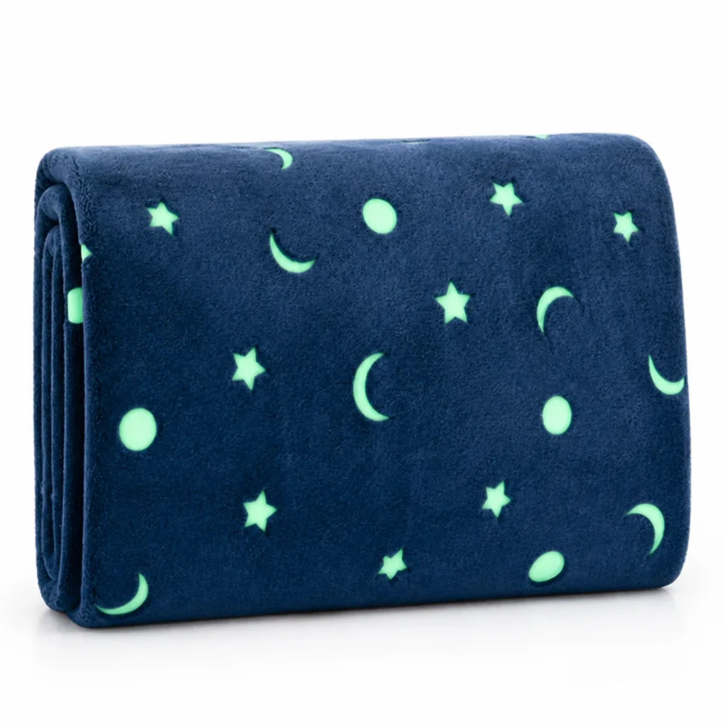Kinderdecke, im Dunkeln leuchtend, weiches Flanell-Fleece