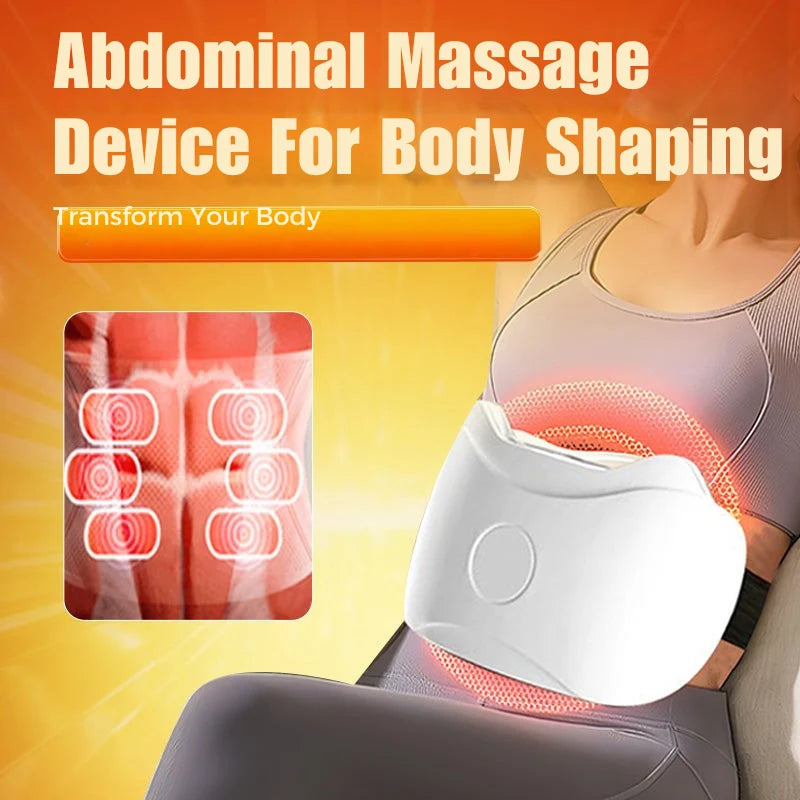 Bauchmassagegerät mit Wärme und Vibrationsmassage, kabellos mit Akku