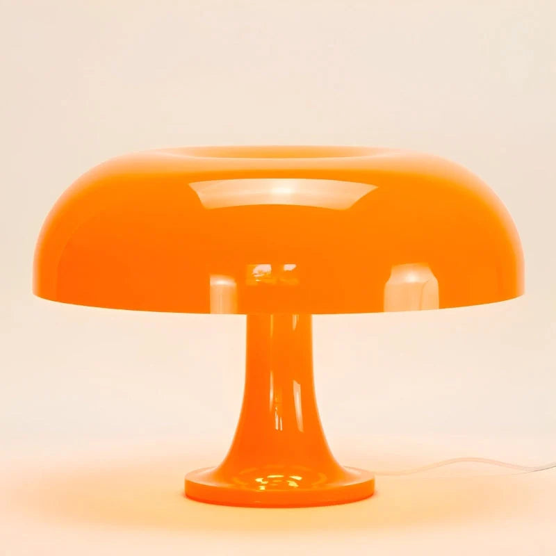 Pilz-Tischleuchte, dimmbar mit drei Lichtfarben, USB, Retro-Design