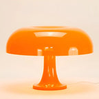 Pilz-Tischleuchte, dimmbar mit drei Lichtfarben, USB, Retro-Design