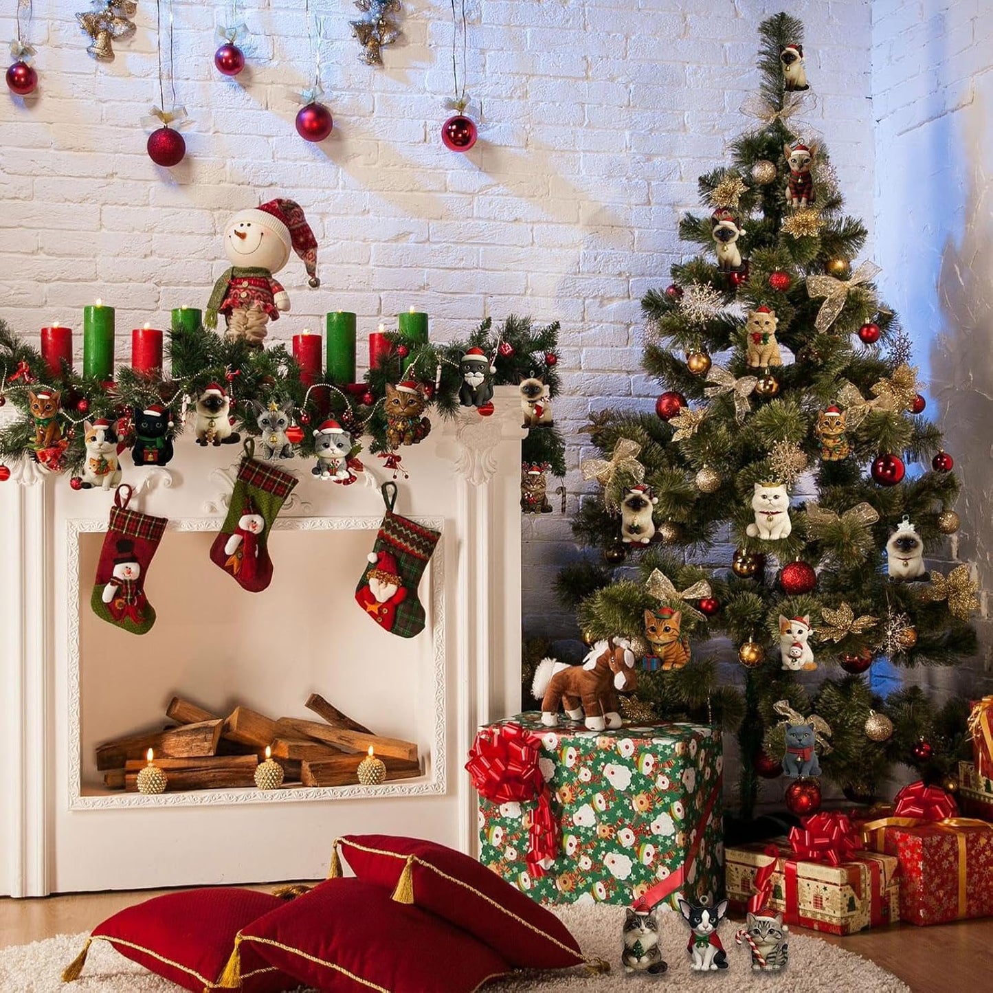 Katzen-Adventskalender | Handbemalte Harzfiguren & Überraschungen