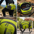 Bauchtasche mit Flaschenhalter, ultraleicht und wasserdicht, rutschfester Sitz