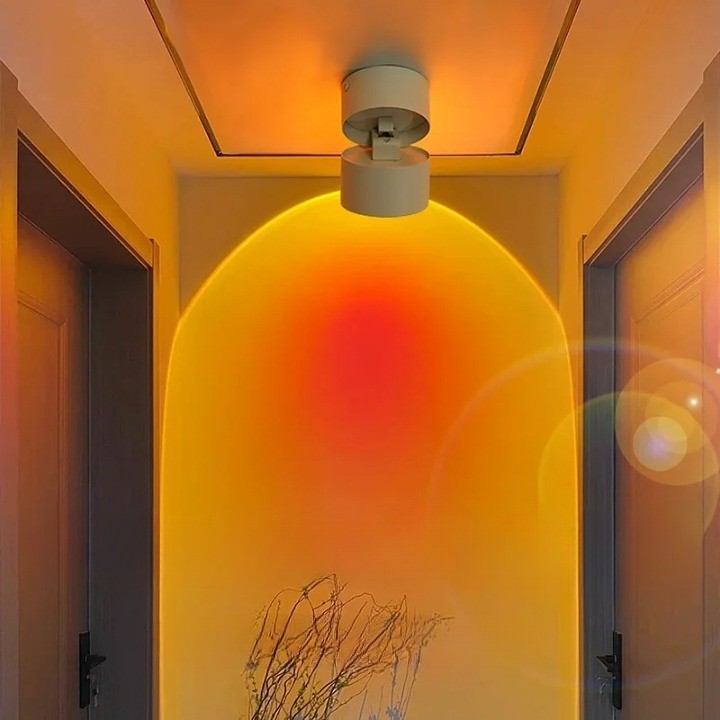 LED Sonnenuntergang Wandstrahler aus Aluminium